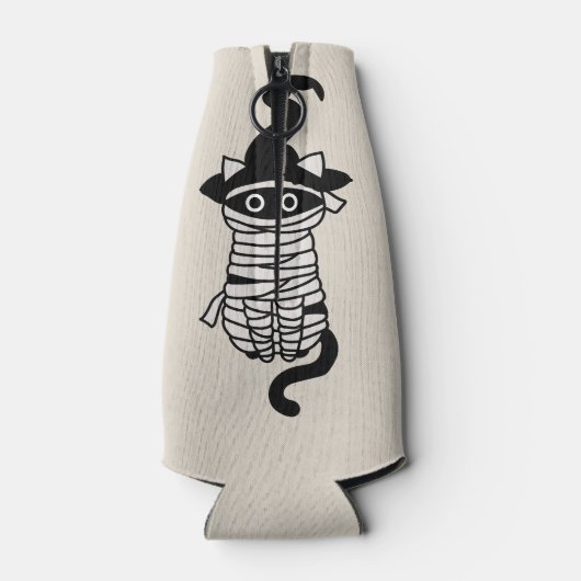 Scary cat wrapped flesjeskoeler (Achterkant)