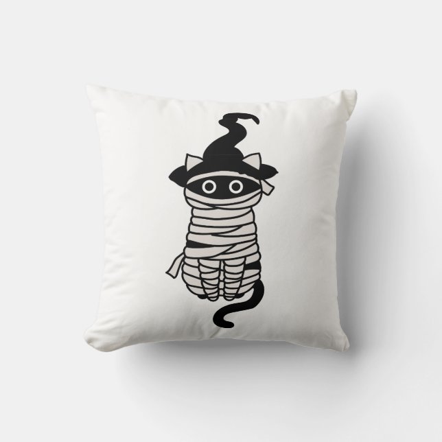 Scary cat wrapped kussen (Voorkant)