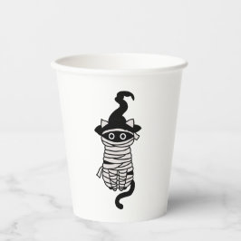 Scary cat wrapped papieren bekers