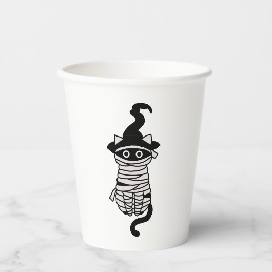 Scary cat wrapped papieren bekers (Voorkant)