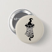 Scary cat wrapped ronde button 5,7 cm (Voorkant /achterkant)