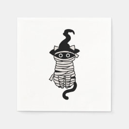 Scary cat wrapped servet