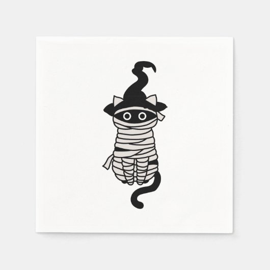 Scary cat wrapped servet (Voorkant)