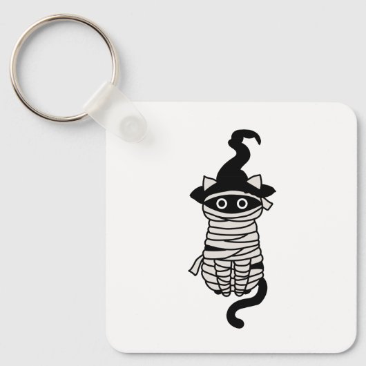 Scary cat wrapped sleutelhanger (Voorkant)