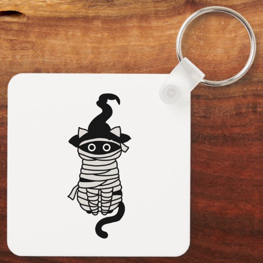 Scary cat wrapped sleutelhanger (Achterkant)