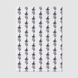 Scary cat wrapped tissuepapier