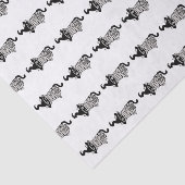 Scary cat wrapped tissuepapier (Detail)