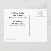 Scary Cemetery Halloween Invitation Briefkaart 2 (Achterkant)