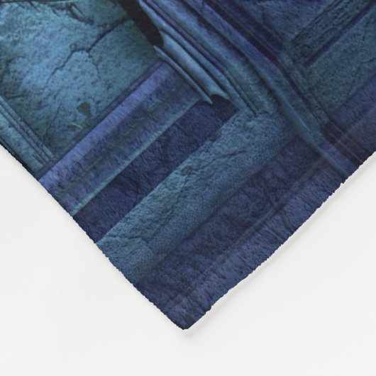 Scary Cemetery met Graveyard en Tombs Fleece Deken (Hoek)