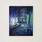 Scary Cemetery met Graveyard en Tombs Legpuzzel (Verticaal)