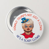 Scary Clown Anti Donald Trump Button (Voorkant /achterkant)