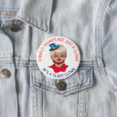 Scary Clown Anti Donald Trump Button (In situ)