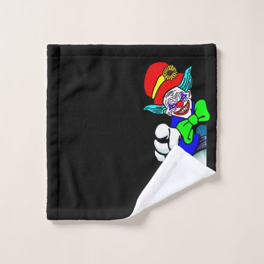 Scary Clown Bad Handdoek (Wasdoekje)