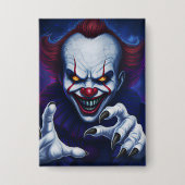 Scary Clown Badge Button (Voorkant)