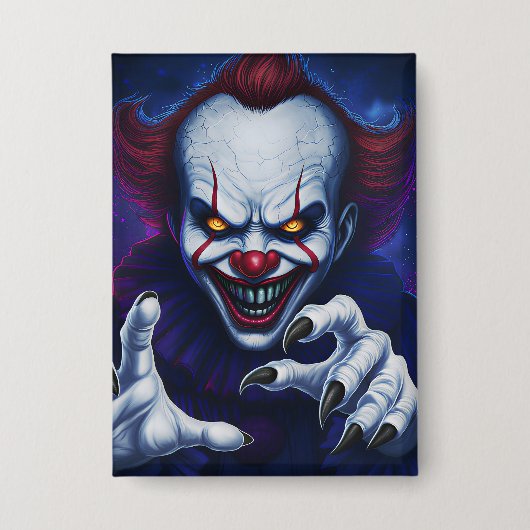 Scary Clown Badge Button (Voorkant)