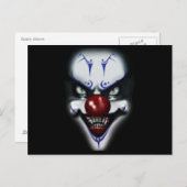 Scary Clown Briefkaart (Voorkant / Achterkant)