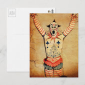 Scary  Clown Briefkaart (Voorkant / Achterkant)