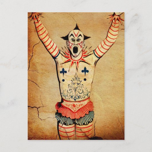 Scary  Clown Briefkaart (Voorkant)