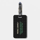 Scary Clown Creepy Circus Halloween Funny Custom Bagagelabel (Achterkant verticaal)