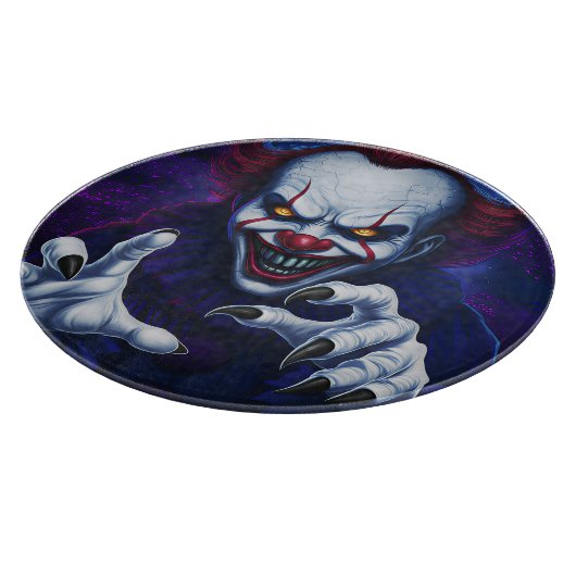 Scary Clown Cutting Board  Snijplank (Hoek)