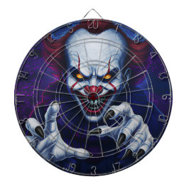 Scary Clown Dartboard Dartbord