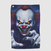 Scary Clown Golf Towel  Golfhanddoek (Voorkant)
