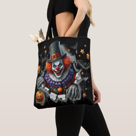 Scary Clown Halloween Bag Tas (Dichtbij)