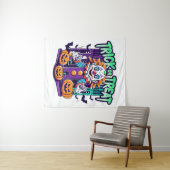 Scary Clown Halloween Wandkleed (In Situ (horizontaal))