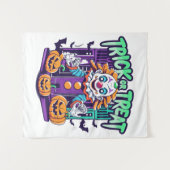 Scary Clown Halloween Wandkleed (Voorkant (horizontaal))