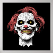 Scary clown horror cartoon poster (Voorkant)