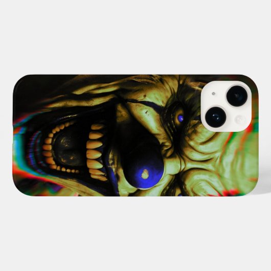 Scary Clown iPhone 14 hoesje (Achterkant (horizontaal))