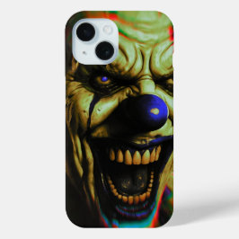 Scary clown iPhone 15 telefoonhoesje Case