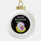 Scary Clown Keramische Bal Ornament (Voorkant)