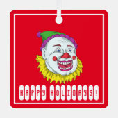 Scary Clown Metalen Ornament (Voorkant)