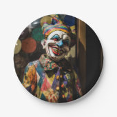 Scary Clown Paper Borden Papieren Bordje (Voorkant)