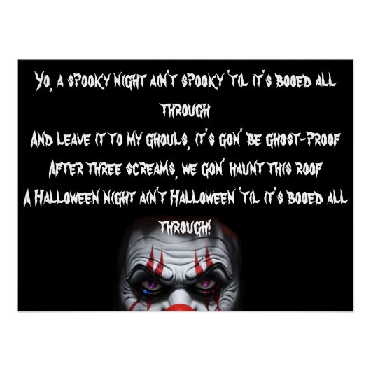 Scary Clown Perfect Poster (Voorkant)