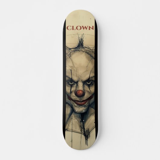 Scary Clown Persoonlijk Skateboard (Voorkant)