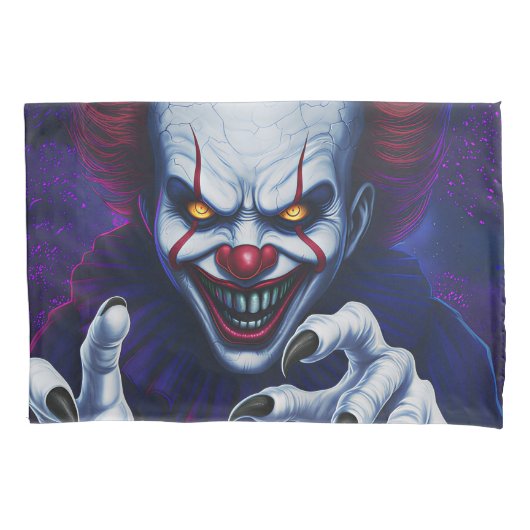 Scary Clown Pillowcase Kussensloop (Voorkant)