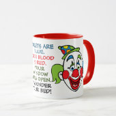 Scary Clown Poem Mok (Voorkant rechts)