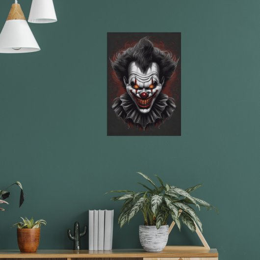 Scary Clown Poster (Woonkamer 1)