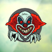 Scary Clown Raamsticker (Vel 3)