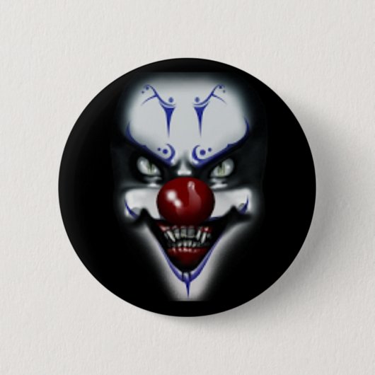 Scary Clown Ronde Button 5,7 Cm (Voorkant)