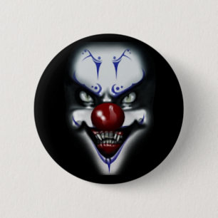 Scary Clown Ronde Button 5,7 Cm