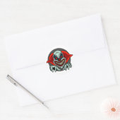 Scary Clown Ronde Sticker (Envelop)