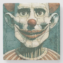 Scary Clown Stenen Onderzetter