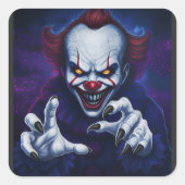 Scary Clown Sticker (Voorkant)