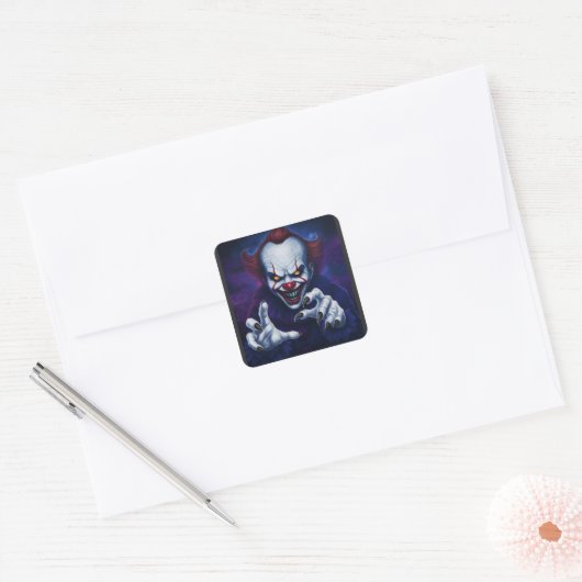 Scary Clown Sticker (Envelop)