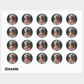 Scary clown thema Verjaardag Ronde Sticker (Vel)