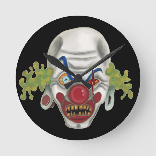 Scary Clown Time Ronde Klok (Voorkant)
