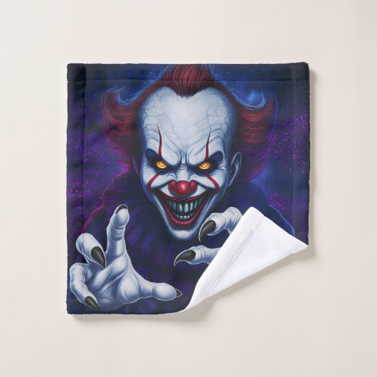 Scary Clown Wash Cloth Washandje (Wasdoekje)